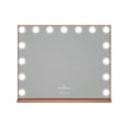 thumbnail image 3 of Impressions Vanity Aurora Hollywood LED Makeup Mirror with Bluetooth (Rose Gold), 3 of 4