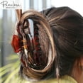 thumbnail image 6 of Parcelona French Extra Large Celluloid Shell Hair Claw Clip Made To Last, 6 of 8