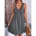 thumbnail image 6 of Women'S Casual Summer Sleeveless Dress V Neck Tank Dresses Gray M, 6 of 8
