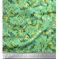 thumbnail image 1 of Soimoi polyester Crepe Fabric Leaves & Floral Artistic Print Fabric by Yard 52 Inch Wide, 1 of 5
