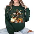 thumbnail image 3 of Give Thanks to the Lord Sweatshirt, Psalm 136:1 Christian Fall Pullover, Thanksgiving Pumpkin Cross Crewneck, Unisex Faith Gift, 3 of 7