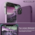 thumbnail image 2 of for iPhone 11 Pro Max Case, Soft Liquid Silicone Slim Rubber Full Body Protective iPhone 11 Pro Max Case Cover (with Soft Microfiber Lining) Design for iPhone 11 Pro Max - Grape, 2 of 14