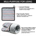 thumbnail image 7 of Pioneer Flower Kitchen Oven Mitt and Pot Holder Sets 2 Pcs for Baking, Cooking and Grilling, Heat Resistant Up To 392 °F, 7 of 7