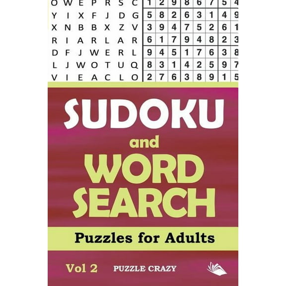 Sudoku and Word Search Puzzles for Adults Vol 2 (Paperback)