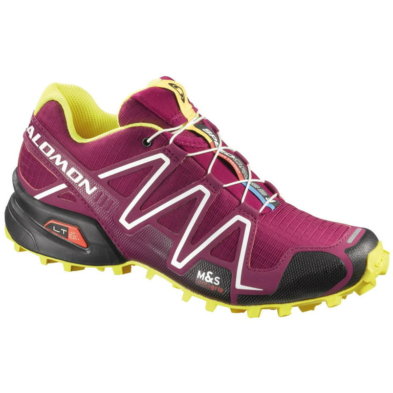 Salomon Women's Speedcross 3 W Trail Running Shoe, Mystic Purple/Black/Fluorescent Yellow B(M) US) Walmart.com