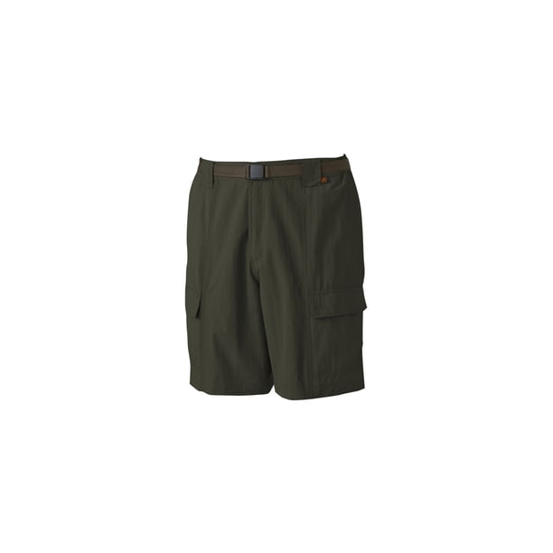 Pacific Trail - Pantalones cortos casuales para caminar con cinturón para hombre, verde, pequeño