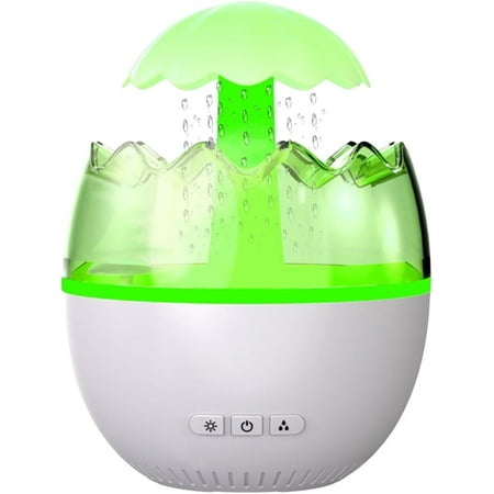 

Rain Cloud Eggshell Humidifier with 7-Color Night Light - Aromatherapy Diffuser Mist Spray Relaxing Water Drop Sound for Office Desk & Bedside Sleep Aid Easter Gift