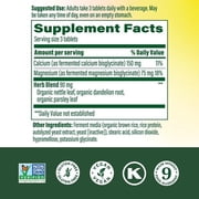 MegaFood Calcium & Magnesium - Fermented Glycinate - Bone & Heart Health - 20 Servings