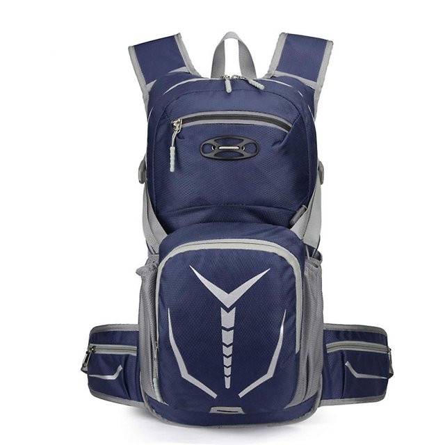 Mochila De Bolsa De Agua Para Bicicleta Al Aire Libre Mochila Deportiva Multifuncional Mochila De Gran Capacidad - Azul
