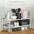 thumbnail image 3 of Home-Complete 2 Tier Under Sink Organizer with 8 Removable Panels (White), 3 of 6