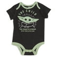 thumbnail image 3 of Star Wars The Child Fleece Hoodie Bodysuit and Pants 3 Piece Outfit Set Newborn to Infant, 3 of 5