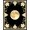 Black Gold, Pattern 18, variant on ODIKA 8'x10' Washable Area Rug Greek Glam Key Border Sparkle Sunburst Round Symmetrical Shimmer for King Size Bedroom Under Bed, Master Suite, Non-Shedding, Easy Care