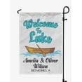 thumbnail image 1 of Printtoo White Welcome To The Lake Outdoor Camping Flags Personalized Outdoor GardenFlagsCamp Decor Accessory Double SidedFlags12.5x18 Inches, 1 of 4