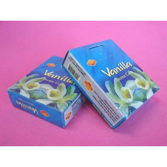 Conos de incienso con aroma a vainilla importado del Feng Shui (2 cajas)