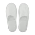 thumbnail image 1 of Zapatillas desechables plegables de punta cerrada antideslizantes para hotel, 1 par, blancas, 1 of 5