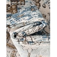 thumbnail image 4 of Unique Loom Nyla Collection Area Rug - Winner (5' 3" x 8' Oval Blue/Dark Gray), 4 of 7