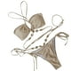 thumbnail image 1 of Trajes de Baño de Bikini de Mujer de Color Sólido Sexy de Moda Dividido con Pantalones, Nylon de Corte Alto para la Piscina de Playa Y las Vacaciones de Verano, 1 of 8