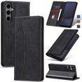 thumbnail image 1 of Funda tipo cartera con tapa Jasonyu para Samsung Galaxy S24 FE, color negro, 1 of 7