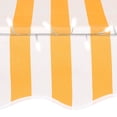 thumbnail image 3 of vidaXL Manual Retractable Awning with LED 137.8" White and Orange, 3 of 5