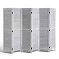 thumbnail image 1 of VEVOR Wood Room Divider Wooden Privacy Screen 6 Panel Room Separation Divider, 1 of 9