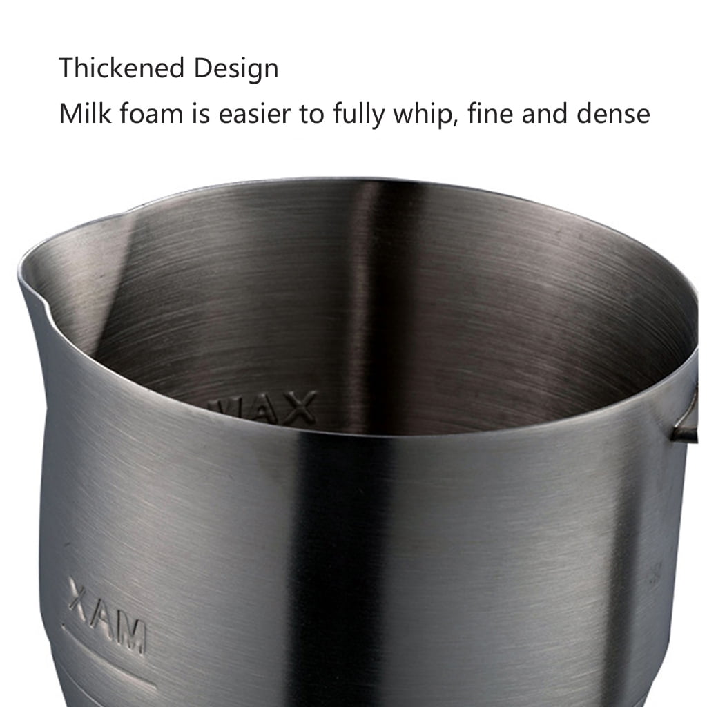 Professional 900ml Stainless Steel Milk Frothing Pitcher Ergonomic Handle For Coffee Latte Art Frothing Cup with Scale