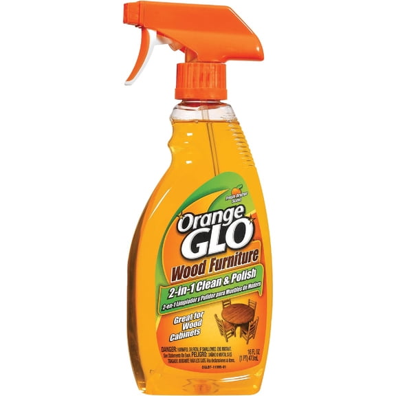 Orange Glo 640823841079 Pack of 3 Wood Furniture 2-in-1 Clean and Polish, 144 Fl Oz