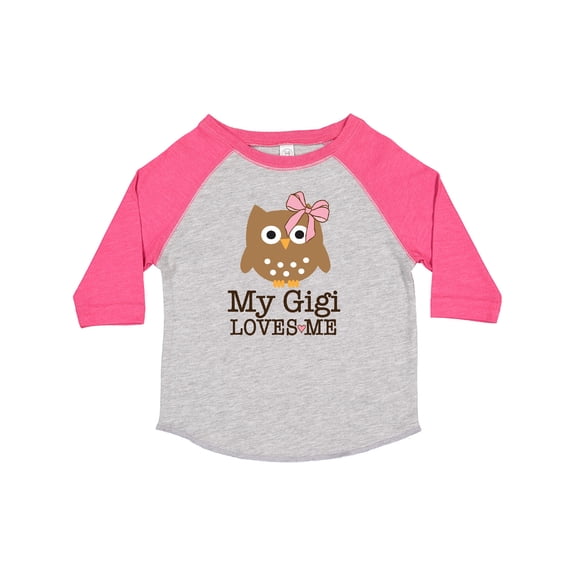Inktastic My Gigi Loves Me Girl Owl Granddaughter Girls Toddler T-Shirt