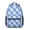 Blue and White, variant on Gray and White Checkered Pattern Backpack for School, Cute School Bag with Adjustable Shoulder Straps and Padded Back, 15.3"x11"x6.7"