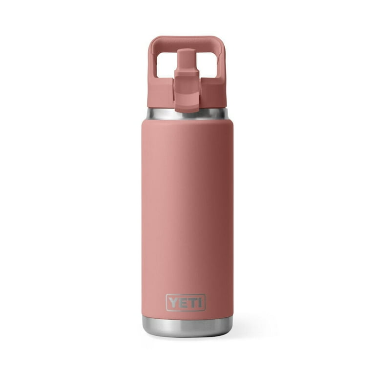 Yeti 26Oz Rambler Water Bottle With Color Matched Straw Cap