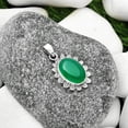 thumbnail image 3 of Natural Green Onyx 925 Sterling Silver Pendant Jewelry P-1205 SDP109677, 3 of 5