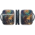thumbnail image 3 of Xixirimido Quilted Bible Cover Case for Women Men Large Carrying Bag Book Tote Bags with Handle Bible Study Supplies Christian Gifts, Bears Forest Galaxy Print, 3 of 7