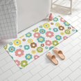 thumbnail image 2 of Pioneer Flower Floral Print Pattern Bathroom Rugs Mat, Non Slip Microfiber Bathroom Rug with Rubber Backing, Soft Mats for Bathroom Floor Tub Shower, 24"x60", 2 of 5