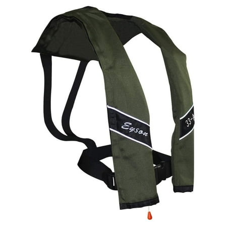 Slim Inflatable Life Life Vest Automatic olive