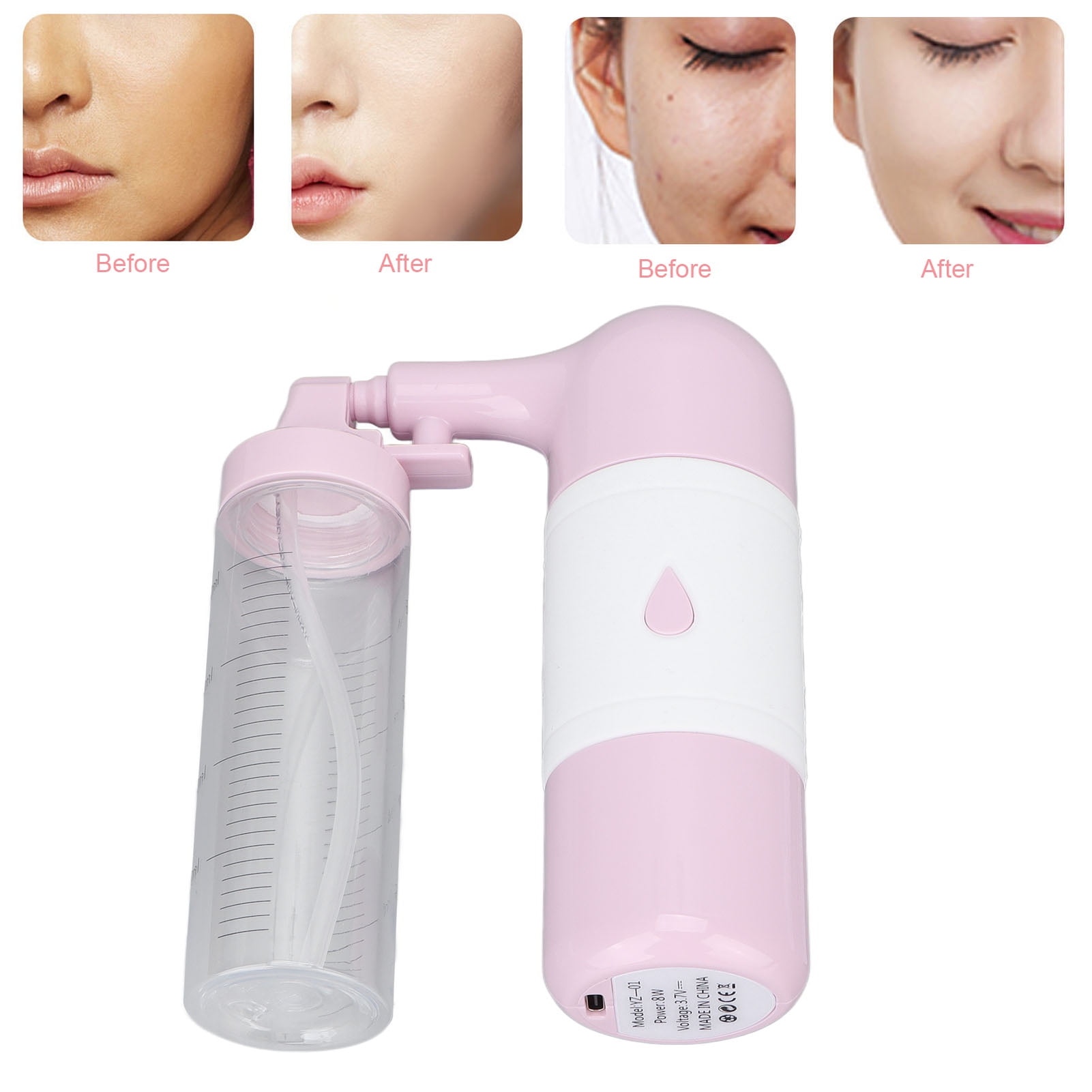 BIMZUC High Pressure Oxygen Injection Beauty Machine, Handheld Nanometer Mist Facial Moisturizing Sprayer Device for Deep Skin Hydration and Rejuvenation (7.48 inches / 19.0 cm)