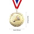 thumbnail image 3 of Medalla Bádminton Aleación Zinc Ganadores Metal 5 Cm Creativa para Actividades Fiesta, 3 of 9