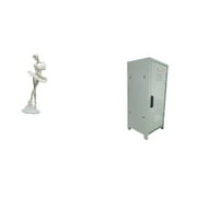 Dualoai Ballerina Figurine Desktop Ornament Creative Modern Dancing Girl Sculpture for Bedroom Office Entrance Mini Locker Cabinet Home Organization Space Saving Stackable Dustproof Storage Bin