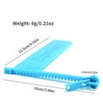 thumbnail image 6 of 1pc Creative Zipper Shape Bookmark - Durable Plastic For Daily Office Use, 6 of 7