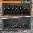 thumbnail image 5 of Mr IRONSTONE 30 inch Extra Large Fireplace Grate, Heavy Duty Log Holder for Big Fireplaces, V-Shape Steel Wood Rack, No Assembly Required, 5 of 9