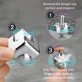 thumbnail image 2 of Infinity Fidget Cube Spinner Toy for All Ages,Mini Cool Stuff, Metal 2 in 1 Spinning Puzzle Focus Toy, Portable Anti Anxiety Stress Relief Gyro for Office Classroom.,Multicolor,G, 2 of 4