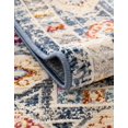 thumbnail image 6 of Unique Loom Budapest Collection Area Rug - Wekerle (2' x 5' 11" Runner Light Gray/Blue), 6 of 10