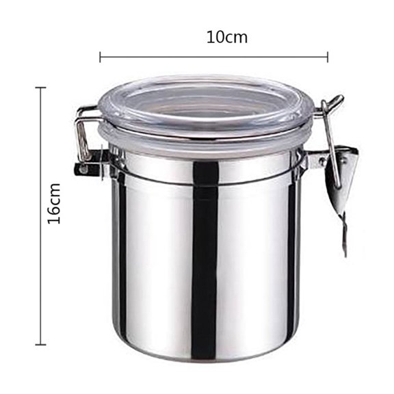 Stainless Steel Airtight Food Storage Container with Locking Lid | Dry Food Canister for Coffee Tea Flour Sugar | Kitchen Pantry Organization Jar in Multiple Sizes