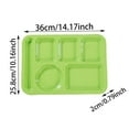 thumbnail image 3 of Commercial Grade Heat Fast Food Trays Imitation Porcelain Compartment Plates for School and Canteen Dining, 3 of 4