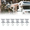 thumbnail image 1 of Piping Strip Hooks, Pack of 6 RV Awning Hooks, Camping Piping Rail Hook, 1 of 8
