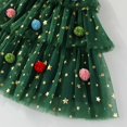 thumbnail image 6 of enyan Toddler Baby Girl Christmas Dress Star Sequin Layered Tutu Tulle Dress Girls Cake Smash Xmas Tree Dresses Green,4-5 Years, 6 of 7