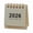White, variant on High-end 2026 Mini Simple Calendar Small Desk Calendar Coil Calendar Stationery Planner Office Decoration Desktop