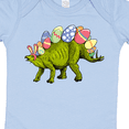 thumbnail image 4 of Inktastic Easter Bunny Stegosaurus with Eggs and Pink Ears Boys or Girls Baby Bodysuit, 4 of 5