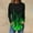 Green, variant on Long Sleeve Shirts for Women Plus Size Round Neck Pullover Tops Casual Trendy Fire Print Tees Loose Blouse Flame Graphic Tshirts