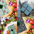 thumbnail image 2 of Paquete de 8 papeles para envolver regalos navideños: papel rojo y blanco con brillo metálico, colección Christmas Elements, 20 x 28 pulgadas por hoja., 2 of 8