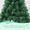 thumbnail image 4 of PAPROOS 5.5FT Christmas Trees, Artificial Christmas Tree with Lush 850 Tips, Christmas Decor Xmas Tree with Sturdy Metal Base, Outdoor Indoor Christmas Trees for Home Office Shop Decorations, Green, 4 of 8