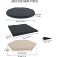 thumbnail image 6 of Stake Down Stepping Stones - Square Garden Stepping Stones with Ground Nails, Durable Resin Pavers for Outdoor Pathways, Lawn & Yard Decor, Easy Installation(Square-Beige*1pc), 6 of 9